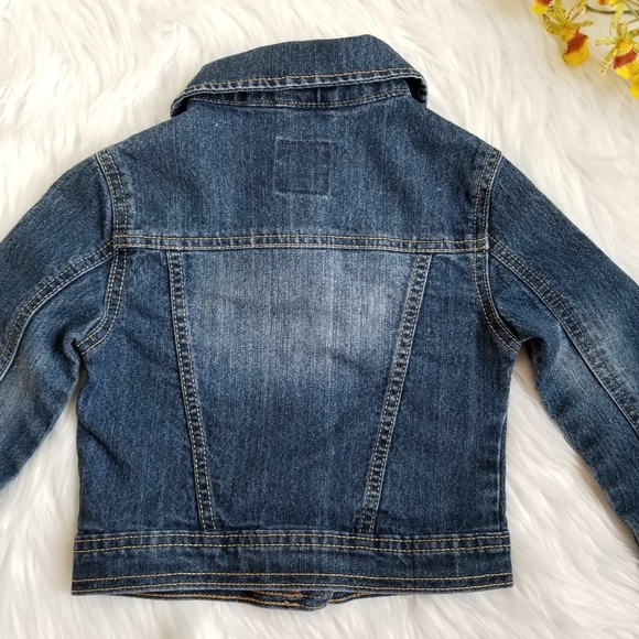 1989 Place Girl's Blue Jeans Jacket, SIZE XS/TP 4. - Picture 7 of 13